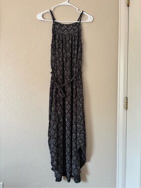 GAP black & white geometric pattern maxi dress size S TALL